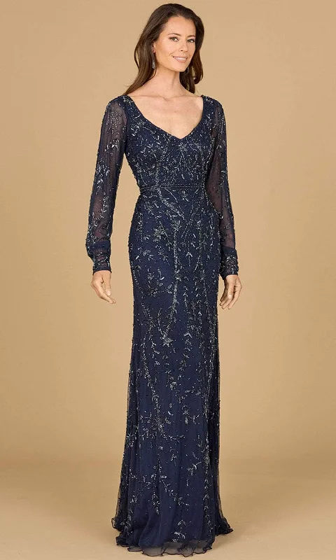 Modern Women’s Fashion with Vintage Touches Lara Dresses 29120 - Bishop Sleeve Beaded Evening Gown