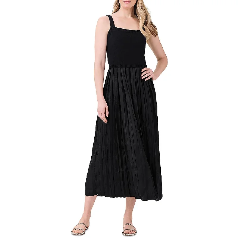 Gorgeous Glamour Collection Kara Womens Knit Sleeveless Maxi Dress