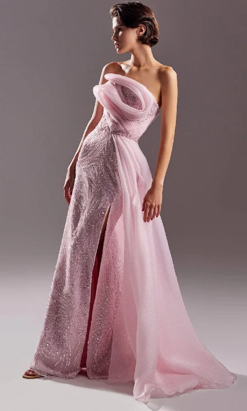 Brand Name Clothing Discount Extravaganza MNM Couture G1524 - Embellished Strapless Prom Gown