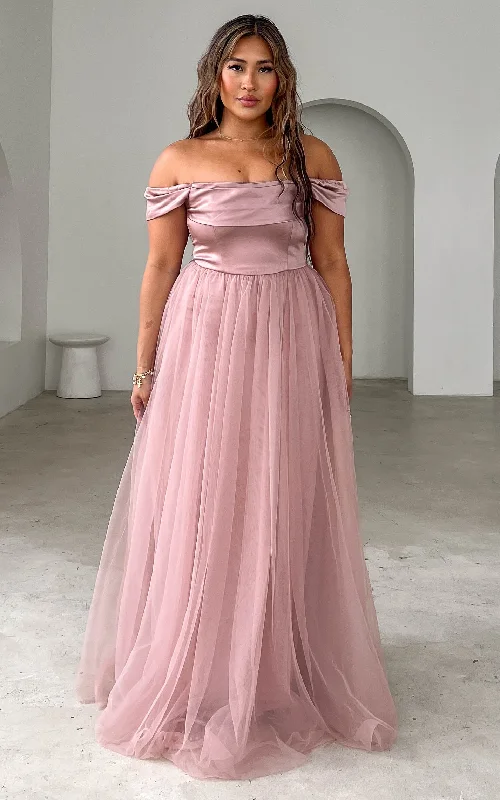 Timeless Elegance Parilio Maxi Dress - Dusty Mauve