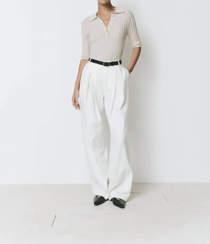 Chic Trends For The Fashion Savvy Drape Pants In White