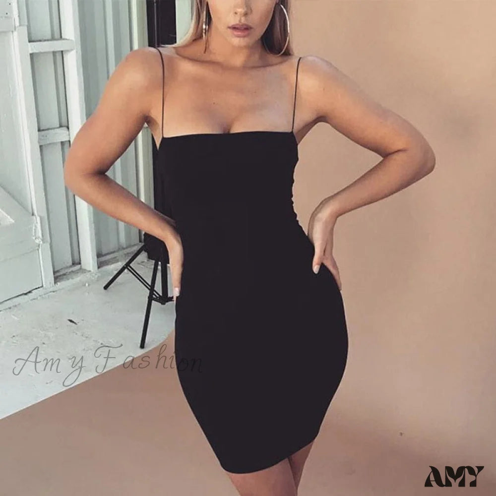 Weekend Sale Amy Fashion - Lady Sleeveless Casual Mini Dress