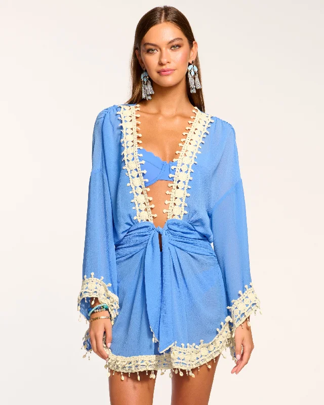 Trendy Women's Collection Jamie Embellished Coverup Mini Dress