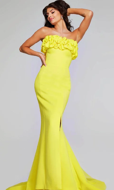 Fashionista Favorites Jovani 38922 - Ruffle Strapless Evening Gown