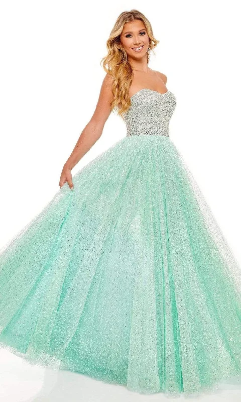 Preppy Style Rachel Allan - 70140 Strapless Sweetheart A-Line Gown