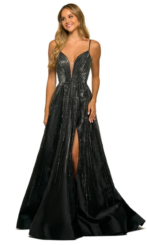 Fashionista Favorites Sherri Hill 55505 - Sleeveless Plunging V-Neck Evening Gown