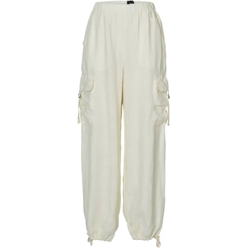 Trendy Urban Attire Uma Trouser Pants In Creme