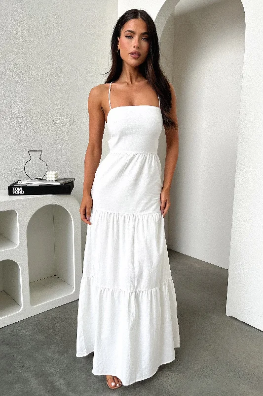 End Of Season Clearance Nethia Maxi Dress - White