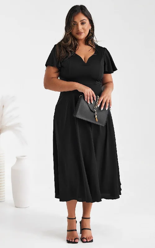 Day-To-Night Styles Cabernet Maxi Dress - Black