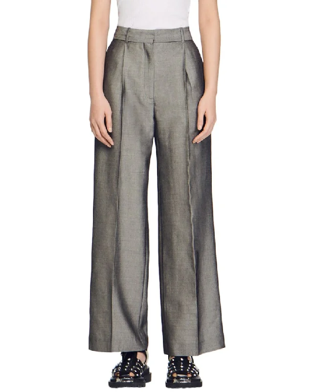 Vibrant Styles Sandro Quentin Wool-Blend Pant