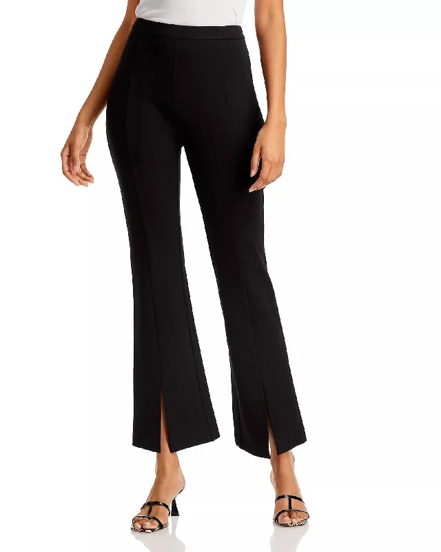 City Fashion Kari Slit Cuff Pants In Black