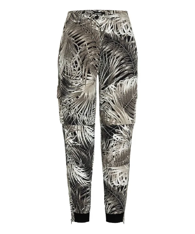 Chic & Cozy Collection Women's Jules Pants In Jungle Leaves