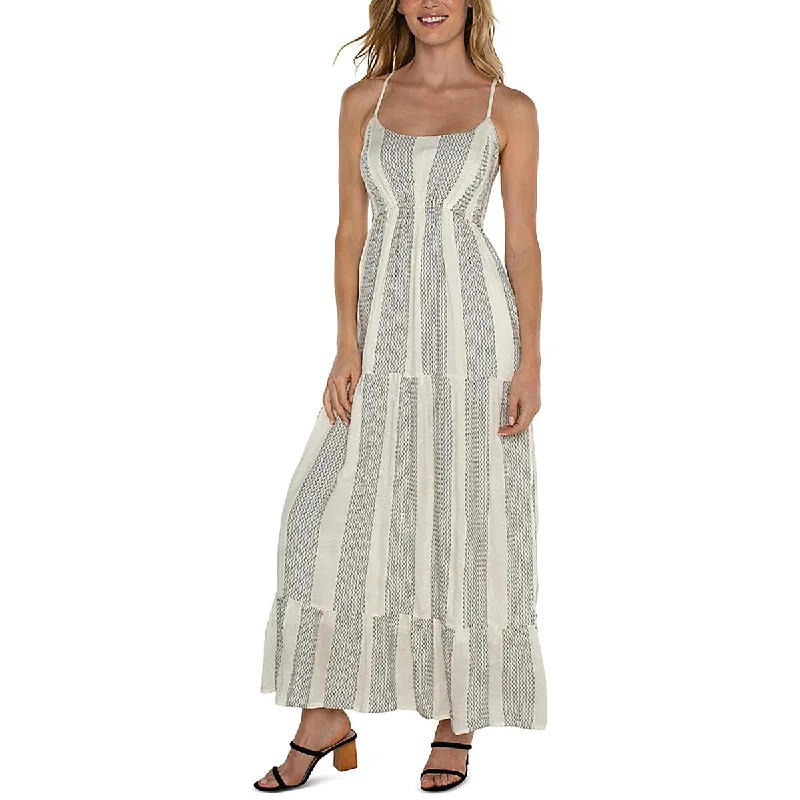 Fashion Sale Womens Adjustable Straps Tiered Maxi Dress