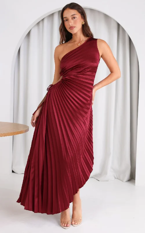 Flash Discount Rochelle Maxi Dress - Wine