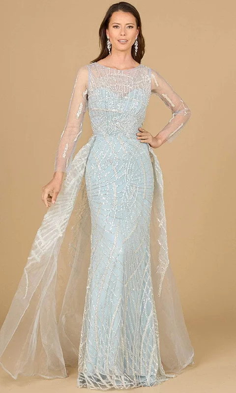 New Arrival Discount Lara Dresses 29146 - Jewel Geometric Beaded Evening Gown