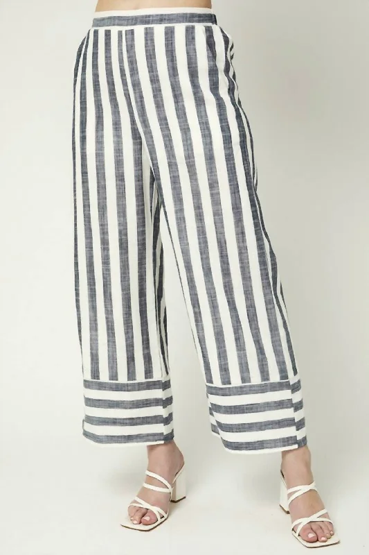 Must-Have Styles The Good Life Stripe Pant In Navy/white