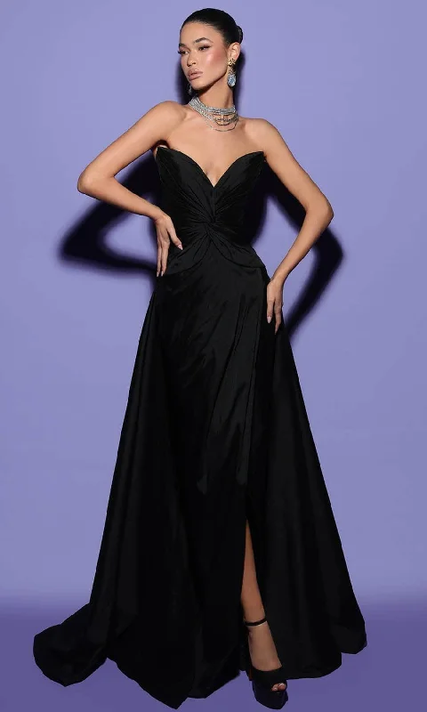 Seasonal Fashion Tarik Ediz 98424 - Jeweled Back Evening Gown