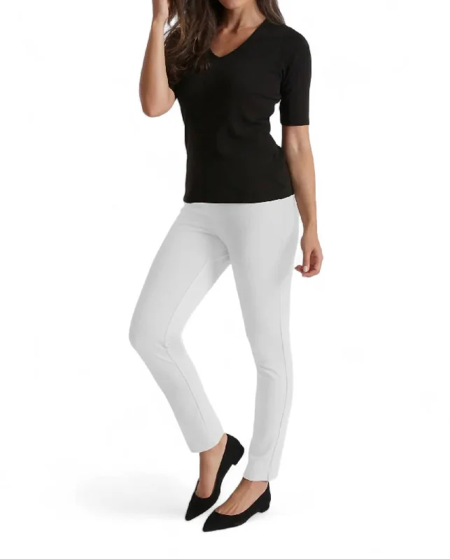 Your Timeless Wardrobe Awaits Jasmine Slim Pant In White