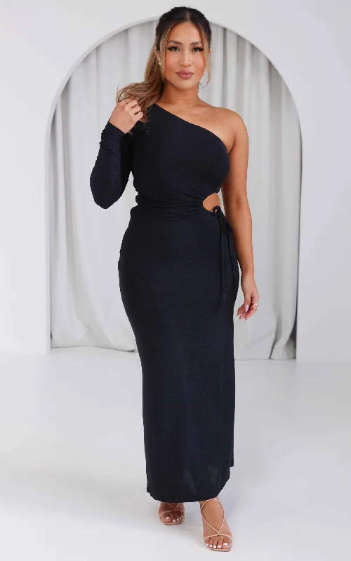 Clothing For Women Skyfall Maxi Dress - Black Navy Metallic