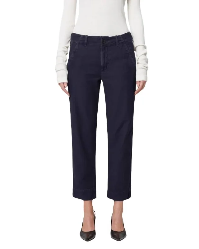 Innovate Your Wardrobe Carter Utility Pant In True Navy