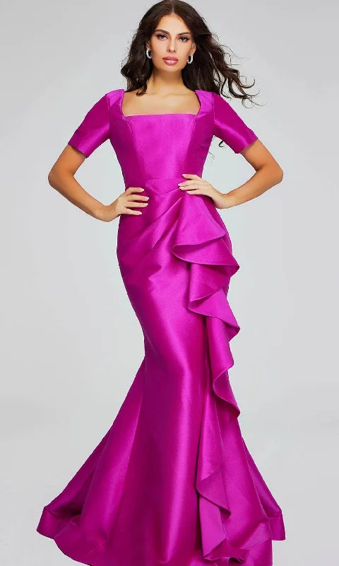 Fashion Forward Jovani 41128 - Taffeta Mermaid Evening Gown