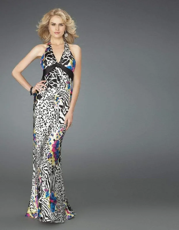 Fashion Forward, Function First La Femme - 14587 Animal Printed Evening Long Gown