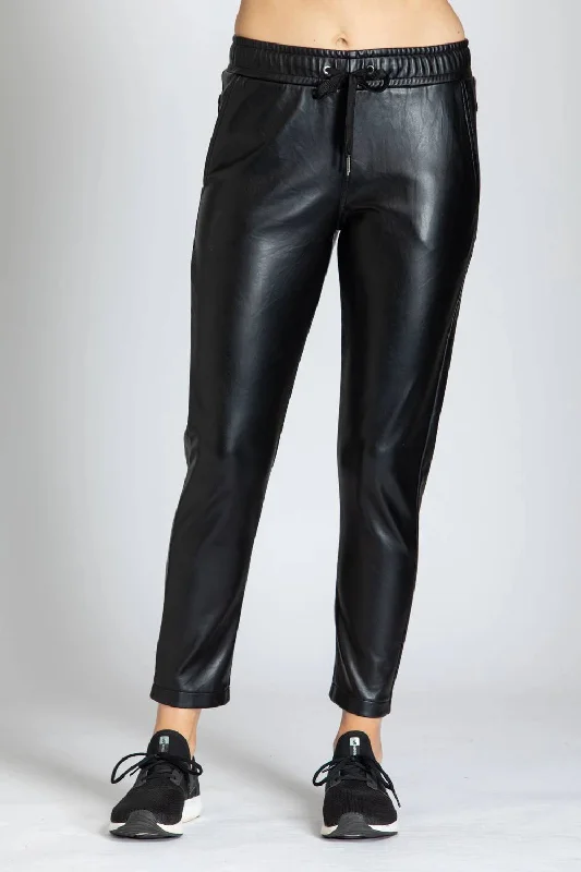 Current Trends Jogger Inspired Trouser In Black