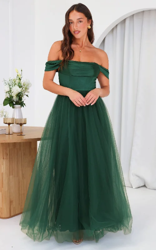 Chic Casual Style Parilio Maxi Dress - Emerald