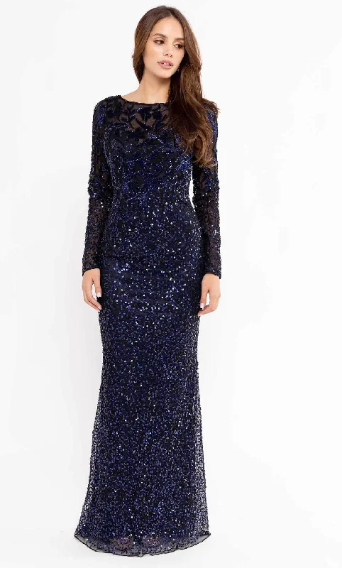 Mega Sale Primavera Couture 13105 - Long Sleeve Evening Gown