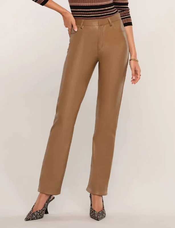 Elegant Simplicity Wardrobe Ashe Pant In Camel