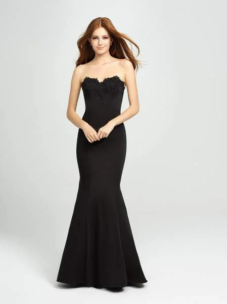 Holiday Attire Sale Madison James - Ruffled Drape Strapless Sweetheart Mermaid Gown 19-172