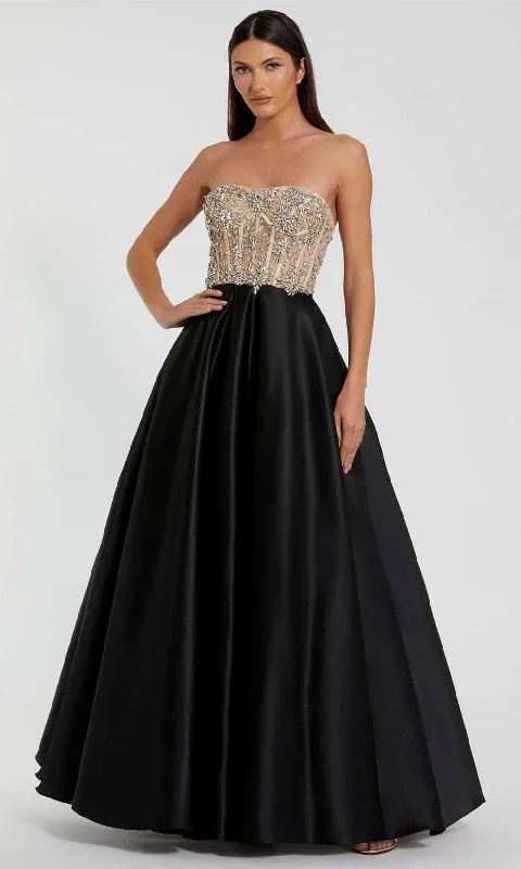 Hot Sale Mac Duggal 20701 - Strapless Rhinestone Embellished Ballgown