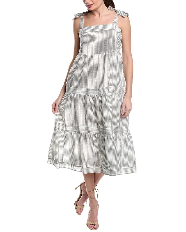 Limited Styles Tommy Bahama Shoreline Stripe Square Neck Maxi Dress