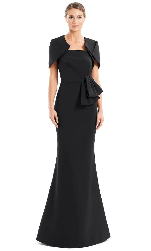 Modern Women’s Fashion with Vintage Touches Alexander by Daymor 1656 - Strapless Peplum Formal Gown With Jacket