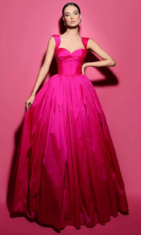 Limited Styles Tarik Ediz 53043 - Sweetheart Taffeta Evening Gown