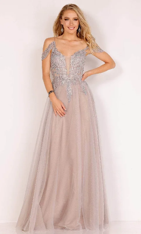 Bundle Offer Cecilia Couture 2516 - Cold Shoulder Embellished Bodice Prom Gown