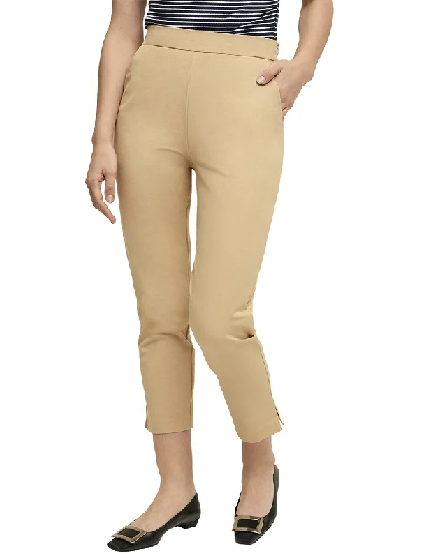 Online Boutiques Isaac Mizrahi Cropped Straight Leg Pant