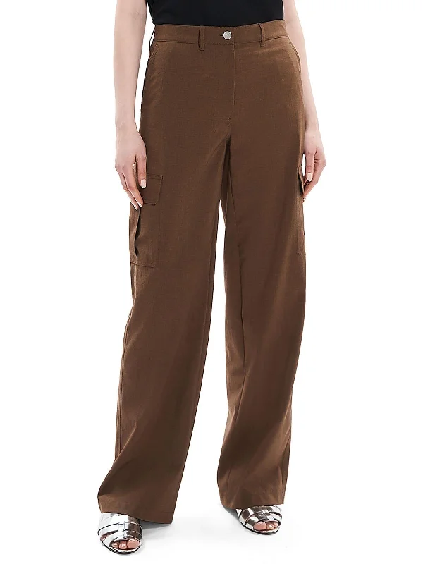 Trend Setting Threads Womens High Rise Slub Cargo Pants