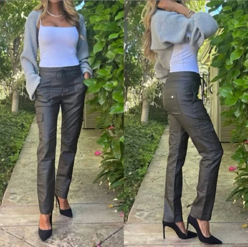 Relaxed Style Ali Pant In Gray Vegan