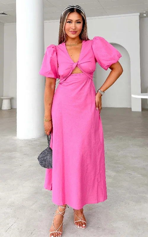 Women Wear Brands Kamala Maxi Dress - Barbie Pink