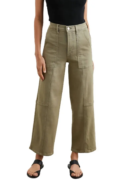 Winter Wardrobe Clearance Getty Crop Utility Pant In Olive