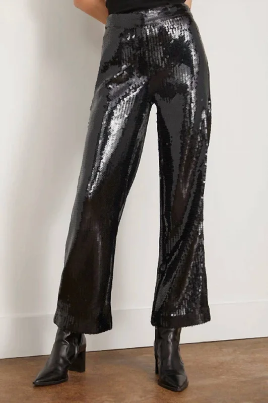 Trendy Threads Agneta Trouser In Black Sequin