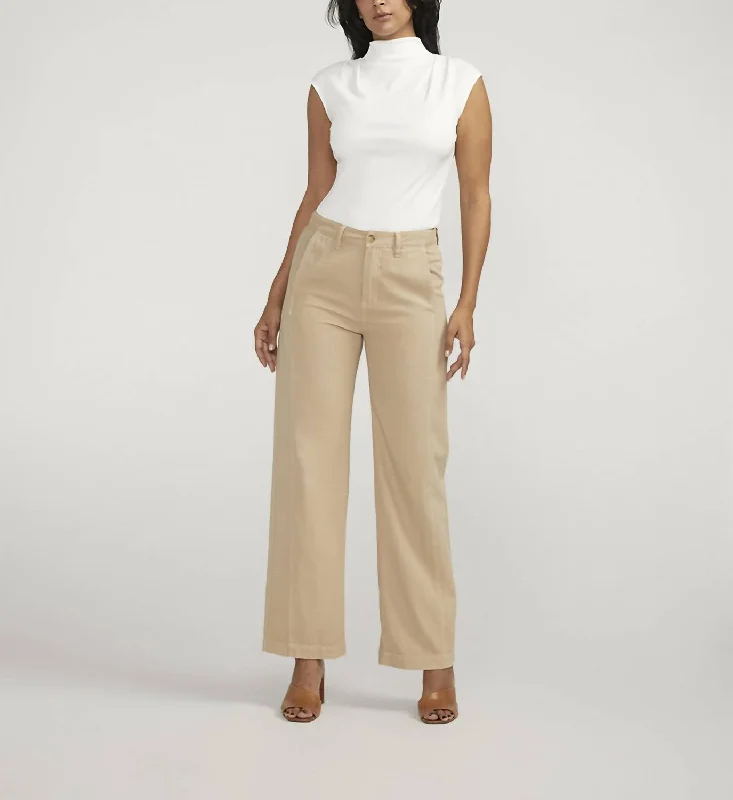 Ride The Style Wave Slimming Trouser In Humus