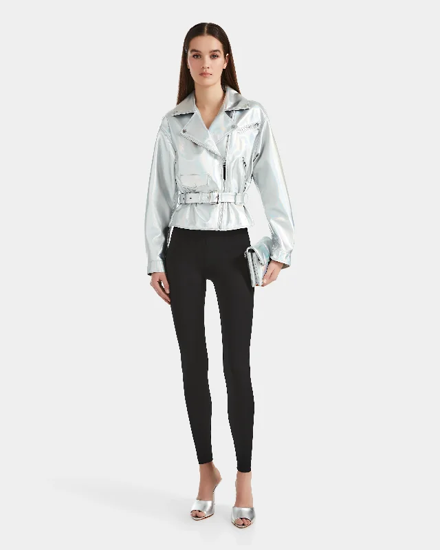 Holiday Special Offers ARIELLE WOMEN'S RELAXED FIT BIKER JACKET