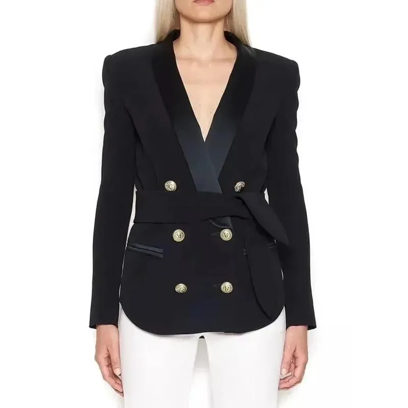 Stylish Savings Tuxedo Blazer Jacket Women - Casual - Plain-Solid