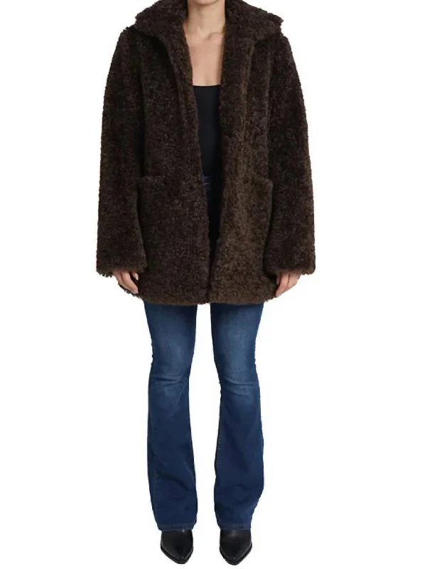 Kayce Coat In Brown