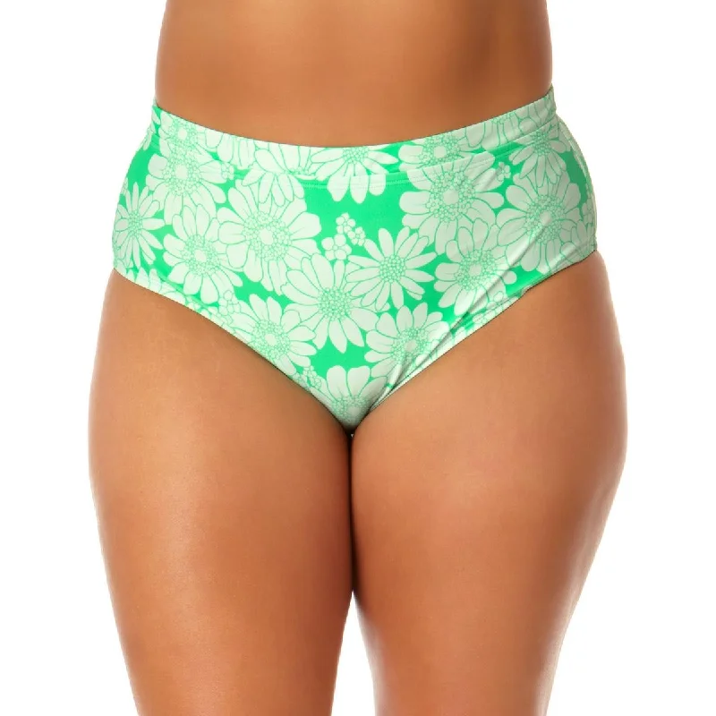 Designer Wear On Sale Plus Womens Floral Print Summer Swim Bottom Separates