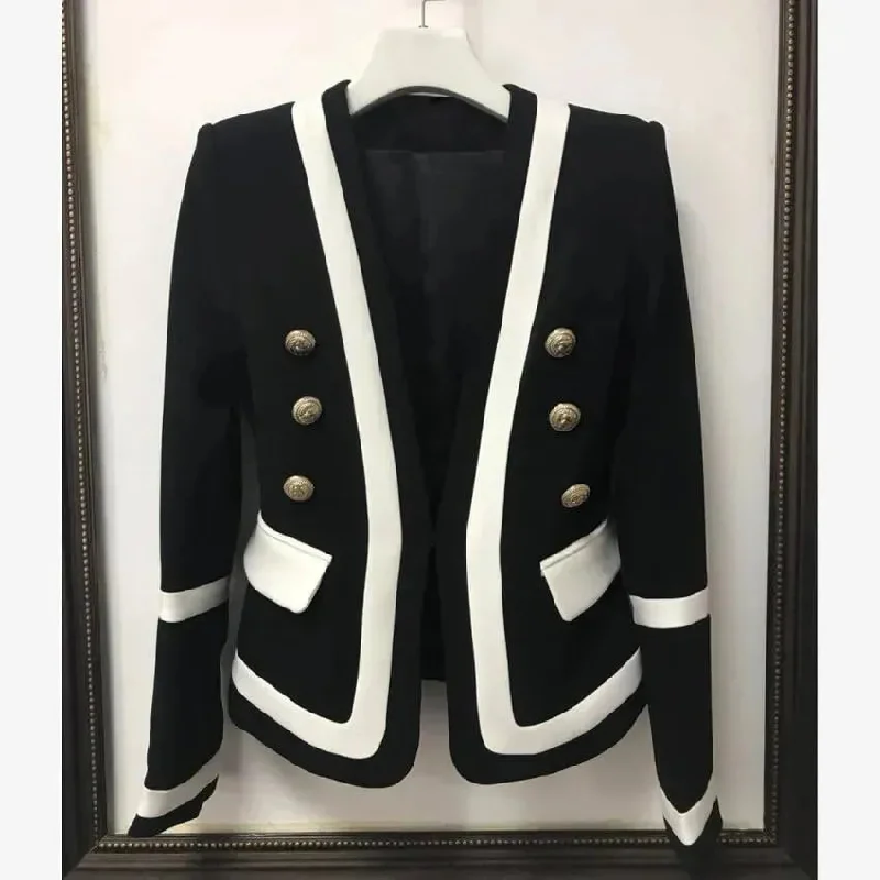 Must-Have Styles The Princess Tuxedo Blazer Women - Formal-Business - Patchwork