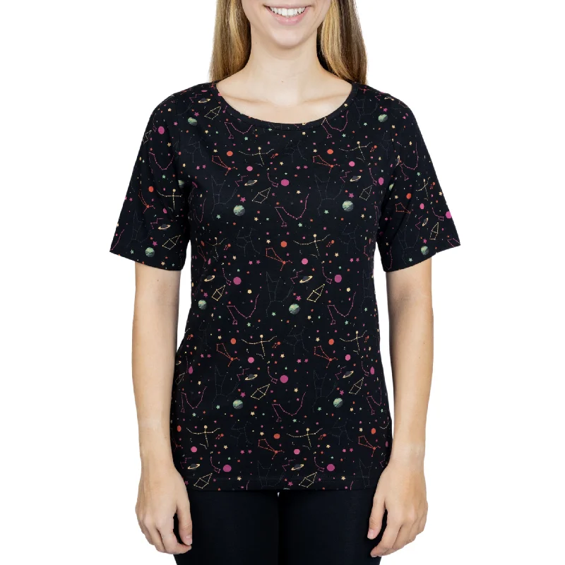 Chic Wardrobe Rainbow Constellations Tunic Top