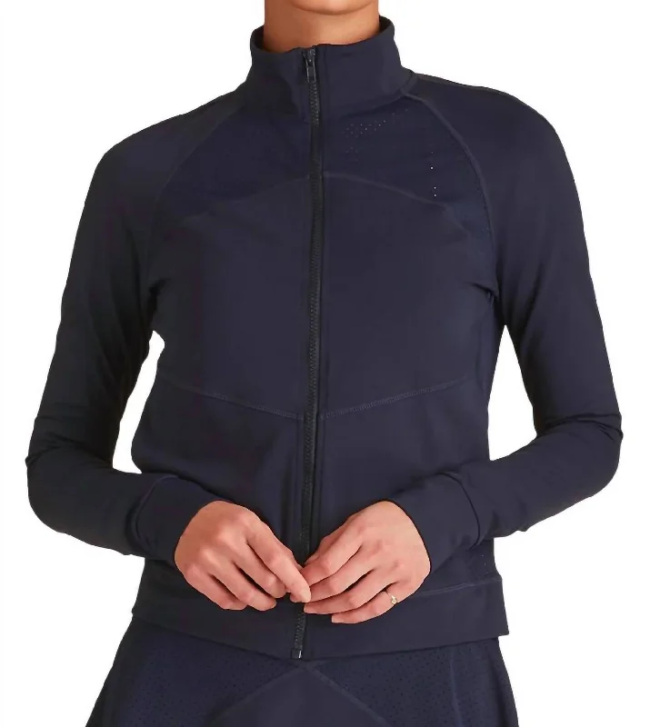 Casual Chic Clothing Ace Jacket In Navy